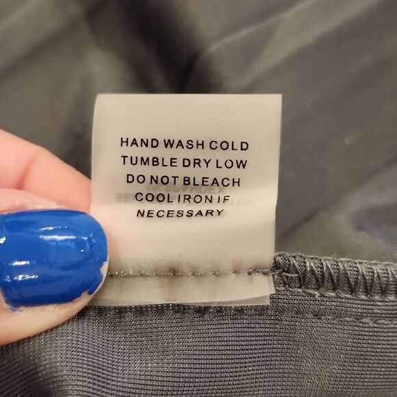 Blueish-gray velvet feel Sugar lips midi pleated skirt size S, new without tags! - Picture 5 of 12